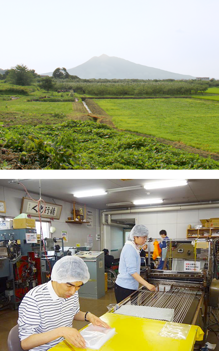 青森県平川市の旭光園グループは、津軽平野のりんご畑と、津軽霊地の猿賀神社がある、風光明媚土地にある。